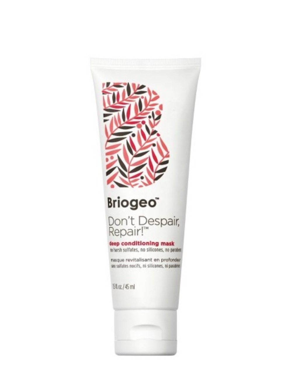 Briogeo Deep Conditioning Mask in White with Pink Accents